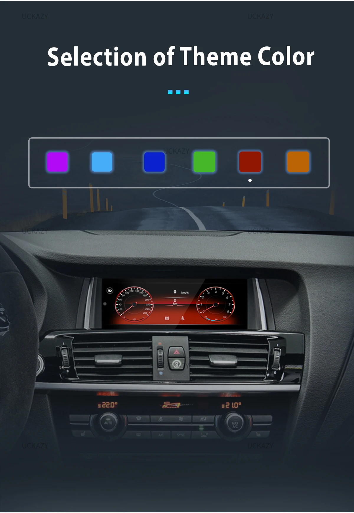 Uckazy 6gb 128gb android 14 auto multimedia player für bmw x3 f25 für bmw x4 f26 radio audio stereo bildschirm gps navigations kopf einheit f25 carplay 4g wifi ips dsp 8 core