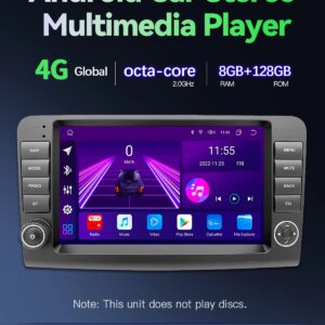 Alternative view of 9 "2 Din Android 14 Auto Radio Für Mercedes Benz M KLASSE ML W164 X164 ML350 ML300 GL500 ML320 ML280 GL350 GL45 Bildschirm 4G Carplay