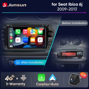 Android Autoradio CarPlay für Seat Ibiza 6j 2009 2010 2011-2013 GPS Multimedia