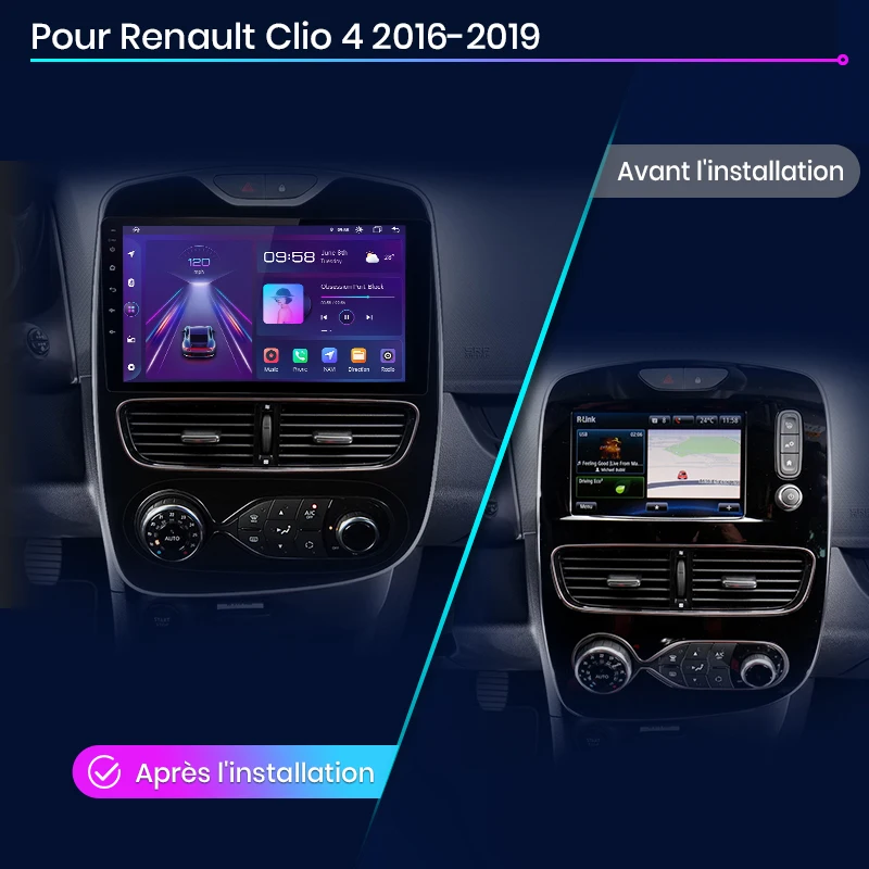 Android Autoradio für Renault Clio 4 Zane 2006-2018 GPS Systeme Multimedia – Bild 2