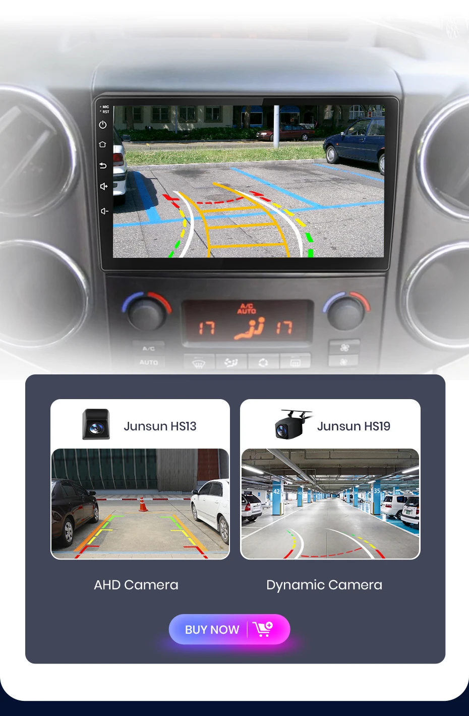 Junsun Wireless Carplay Android Auto Autoradio für Citroen Berlingo B9 Peugeot Partner 2008-2019 GPS Multimedia 2 Din