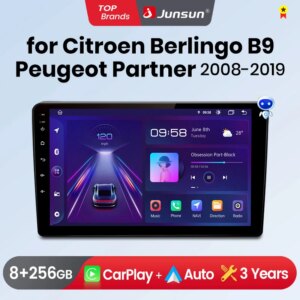 Android Autoradio für Citroen Berlingo B9 Peugeot Partner 2008-2019 GPS Multimedia 2 Din