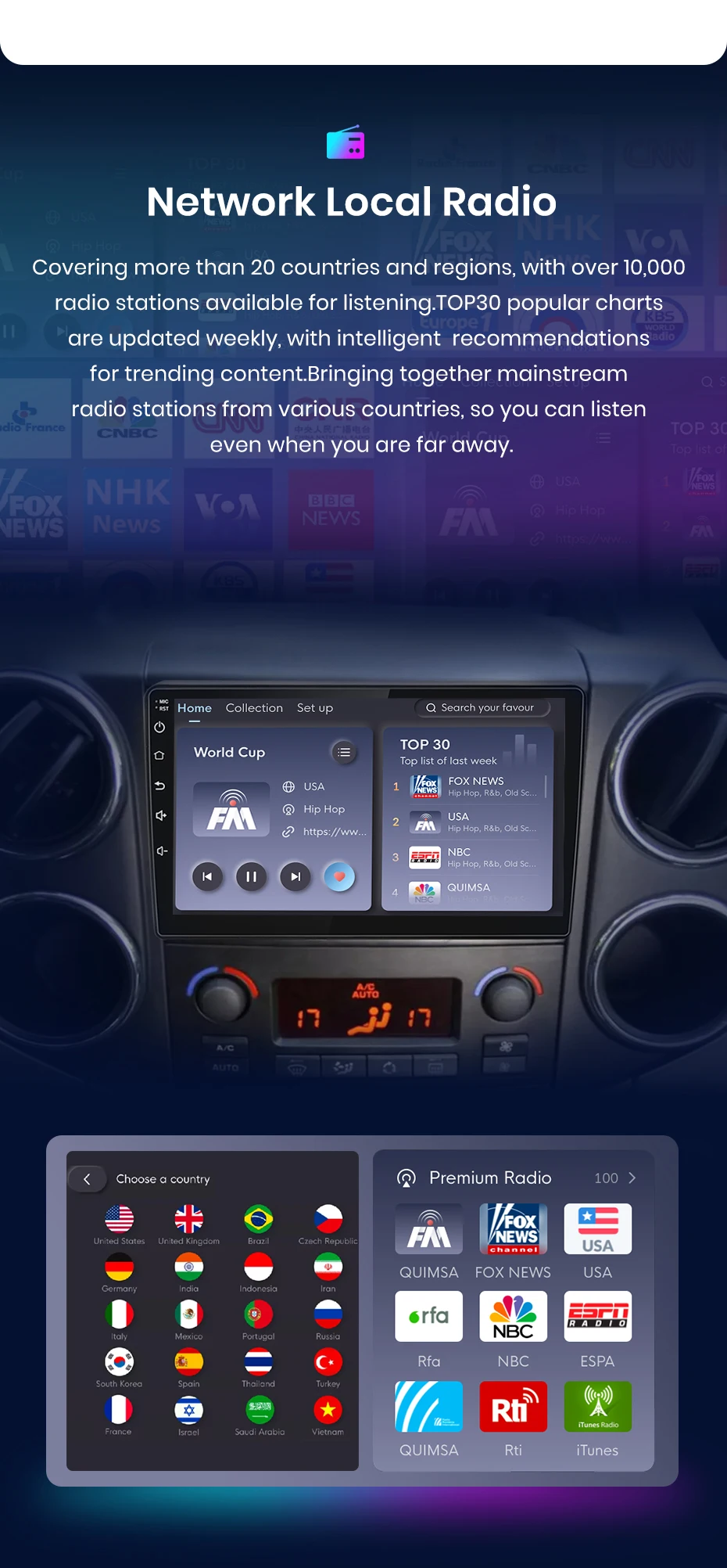 Junsun Wireless Carplay Android Auto Autoradio für Citroen Berlingo B9 Peugeot Partner 2008-2019 GPS Multimedia 2 Din