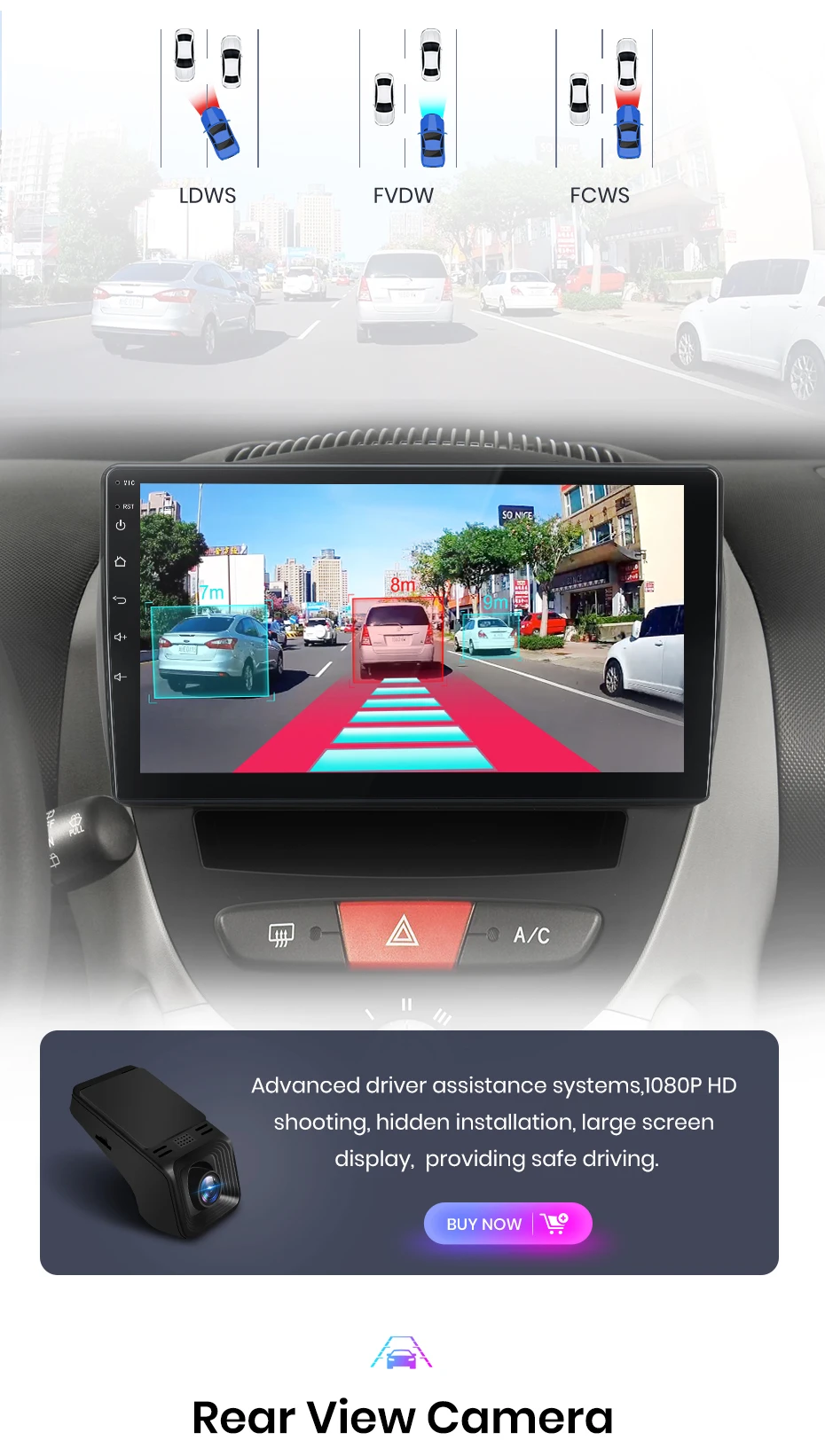 Junsun Carplay Android Auto Autoradio für Peugeot 107 Toyota Aygo Citroen C1 2005-2014 360 Kamera RDS BT DSP 2 Din Autoradio