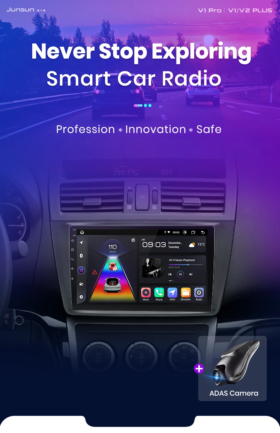 Junsunun CarPlay Android Auto Autoradio für Mazda 6 Rui GH 2008–2015 GPS Intelligente Systeme Tereo Multimedia Autoradio Junsunun CarPlay Android Auto Autoradio für Mazda 6 Rui GH 2008–2015 GPS Intelligente Systeme Tereo Multimedia Autoradio