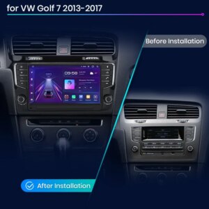 Alternative view of Android Autoradio 9 Zoll Wireless CarPlay für Volkswagen VW Golf 7 2013-2017 Multimedia GPS