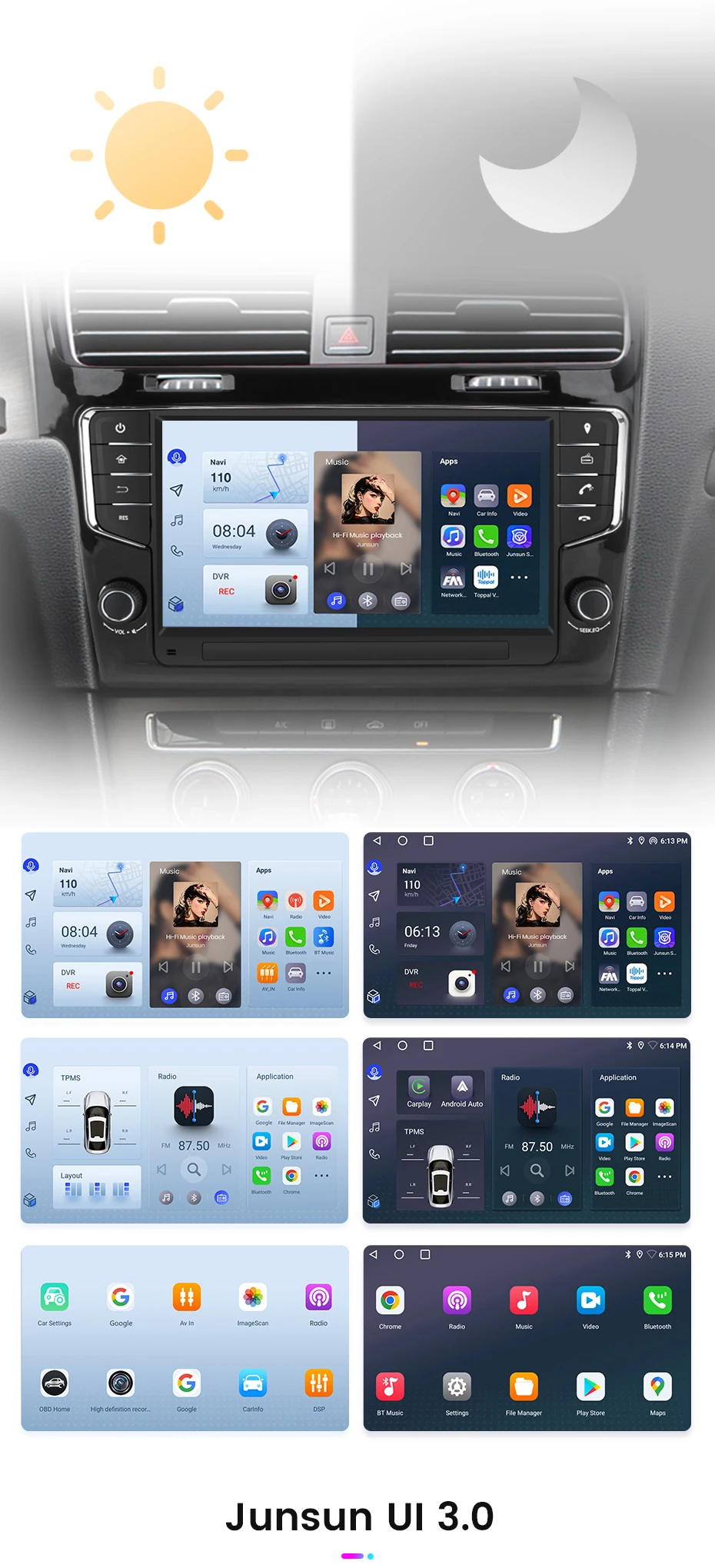 Junsun 9 Zoll Wireless CarPlay Android Auto Radio für Volkswagen VW Golf 7 2013-2017 Auto Multimedia GPS Autoradio Junsun 9 Zoll Wireless CarPlay Android Auto Radio für Volkswagen VW Golf 7 2013-2017 Auto Multimedia GPS Autoradio