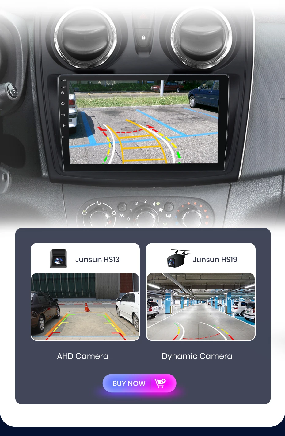 Junsun CarPlay Android Auto Autoradio für Renault Logan 2 Sandero 2012–2019 GPS Intelligente Systeme Stereo Multimedia Autoradio