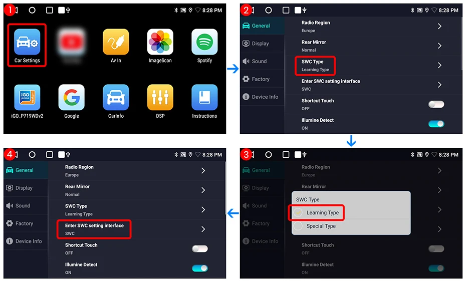 Junsun CarPlay Android Auto Autoradio für Renault Logan 2 Sandero 2012–2019 GPS Intelligente Systeme Stereo Multimedia Autoradio