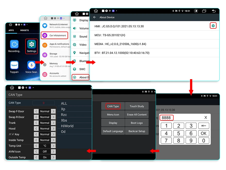 Junsun CarPlay Android Auto Autoradio für Renault Logan 2 Sandero 2012–2019 GPS Intelligente Systeme Stereo Multimedia Autoradio