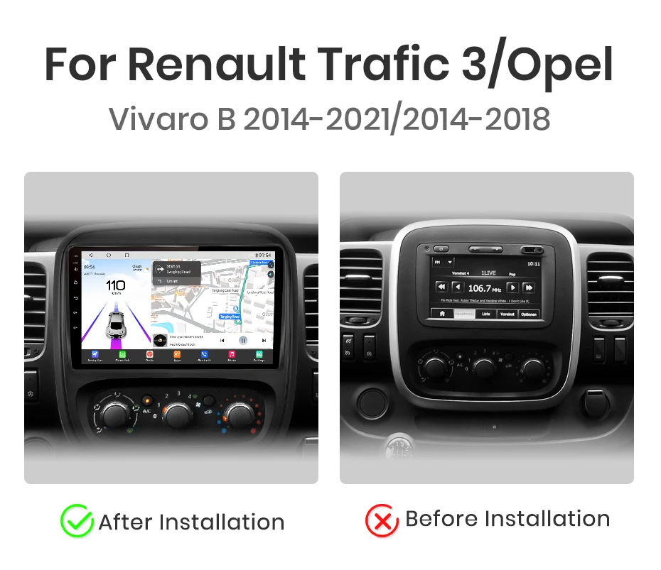 Junsun Qualcomm 8-Core 360 Kamera Drahtlose CarPlay Android Auto Auto Radio für Renault Trafic 3 2014 2015 2016 -2021 Junsun Qualcomm 8-Core 360 Kamera Drahtlose CarPlay Android Auto Auto Radio für Renault Trafic 3 2014 2015 2016 -2021