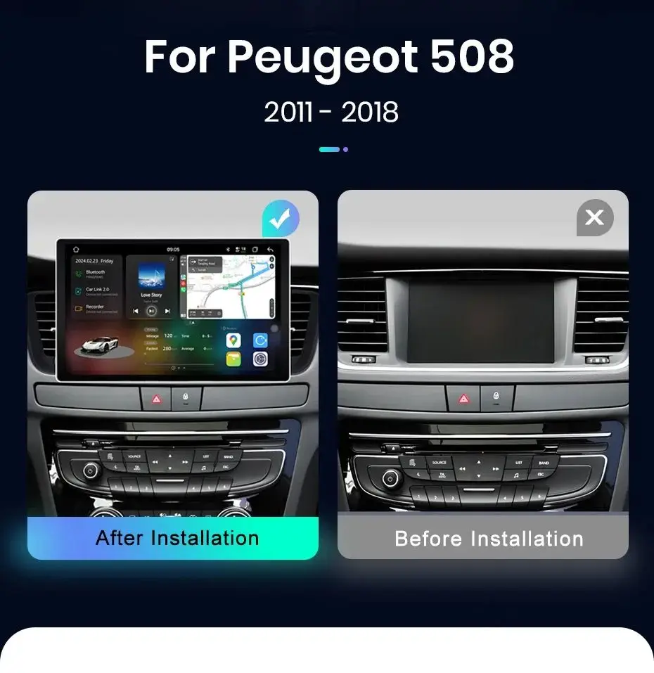 Junsun v3 plus 2k drahtloses Carplay Android Auto Auto intelligente Systeme für Peugeot 508 508sw 2011-2018 Autoradio Junsun v3 plus 2k drahtloses Carplay Android Auto Auto intelligente Systeme für Peugeot 508 508sw 2011-2018 Autoradio