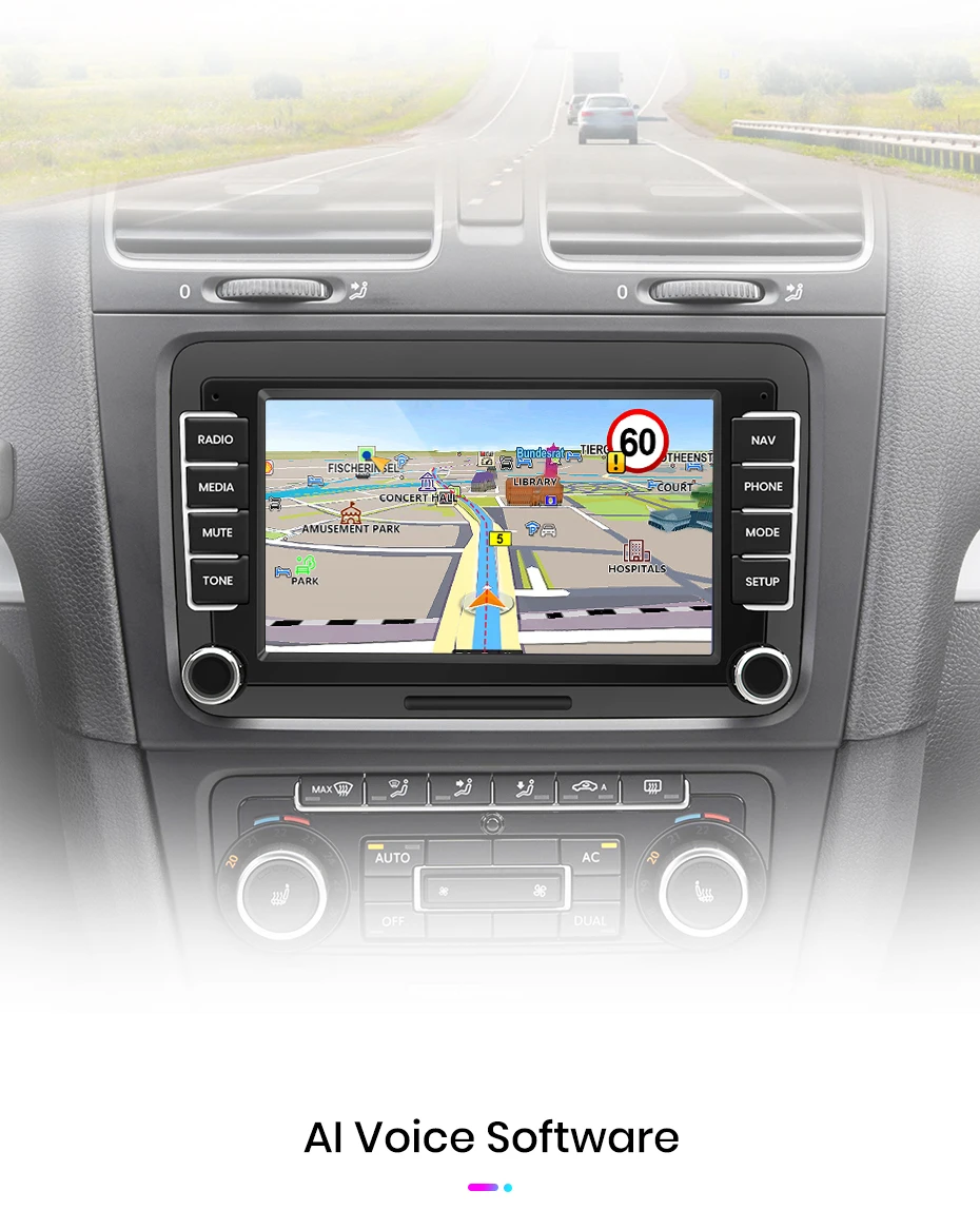 Junsun 7 9 10 Zoll Universal-Autoradio für Volkswagen VW Passat B6 B7 T5 Tiguan Touran GOLF POLO Wireless CarPlay Android Auto