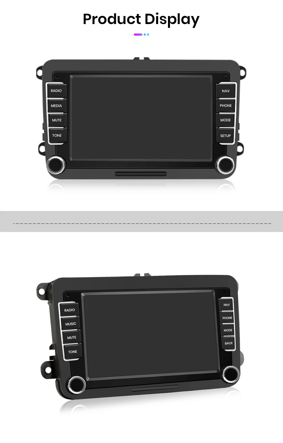 Junsun 7 9 10 Zoll Universal-Autoradio für Volkswagen VW Passat B6 B7 T5 Tiguan Touran GOLF POLO Wireless CarPlay Android Auto