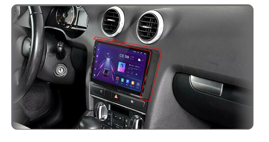 Junsun Drahtlose CarPlay Android Auto Auto Radio Für Audi A3 8P 2003 2005-2013 GPS Multimedia 2 din systeme Stereo