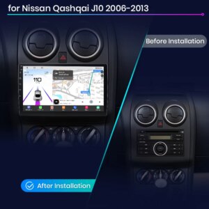 Alternative view of Android Auto Autoradio Qualcomm 8-Core CarPlay für Nissan Qashqai J10 2006 -2013 GPS