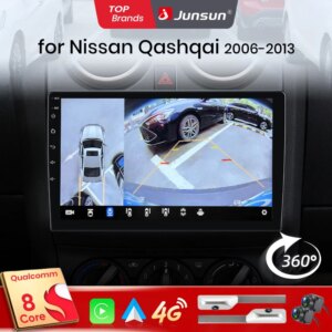 Android Auto Autoradio Qualcomm 8-Core CarPlay für Nissan Qashqai J10 2006 -2013 GPS