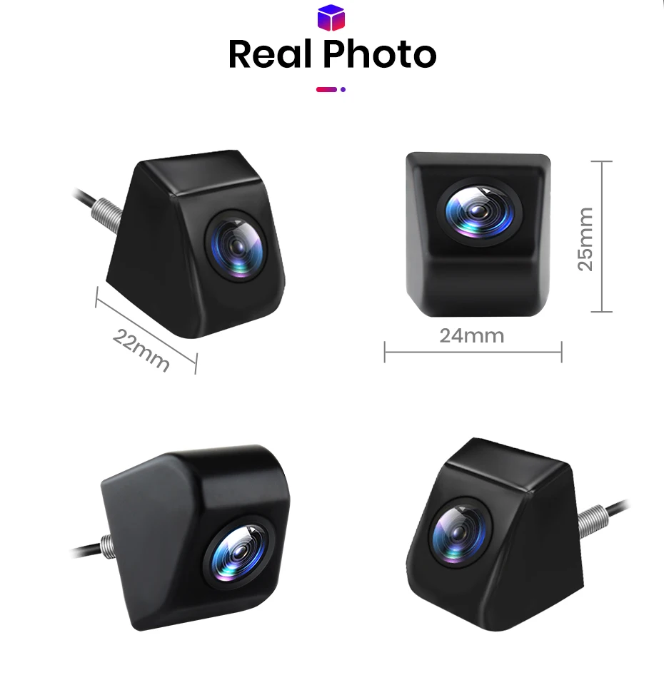 Auto-Rückfahrkamera AHD 720P Auflösung Wasserdicht 140 ° Weitwinkel-Rückfahrkamera für Junsun DVD-Autozubehör