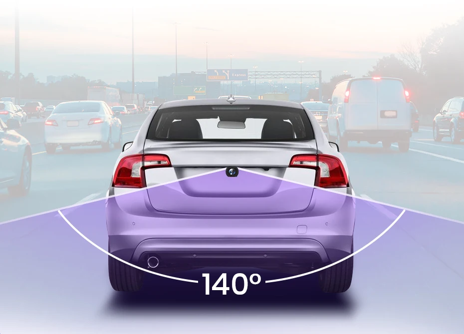 Auto-Rückfahrkamera AHD 720P Auflösung Wasserdicht 140 ° Weitwinkel-Rückfahrkamera für Junsun DVD-Autozubehör