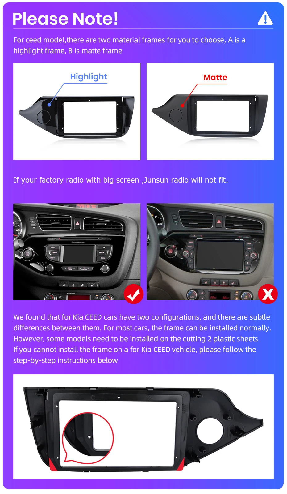 Junsun Drahtlose CarPlay Android Auto Auto Radio Für KIA CEED JD Cee'd 2012-2018 GPS Multimedia 2 din Systeme stereo