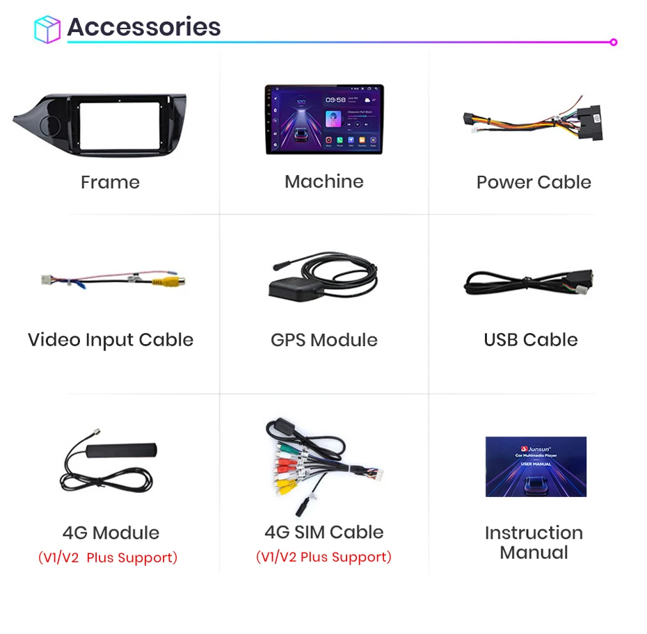 Junsun Drahtlose CarPlay Android Auto Auto Radio Für KIA CEED JD Cee'd 2012-2018 GPS Multimedia 2 din Systeme stereo