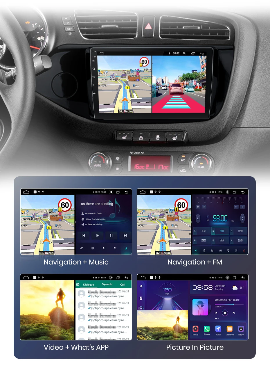 Junsun Drahtlose CarPlay Android Auto Auto Radio Für KIA CEED JD Cee'd 2012-2018 GPS Multimedia 2 din Systeme stereo