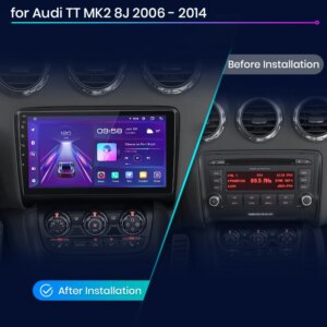 Alternative view of Android14 Autoradio für Audi tt mk2 8j 2006-2014 gps multimedia 2 din CarPlay