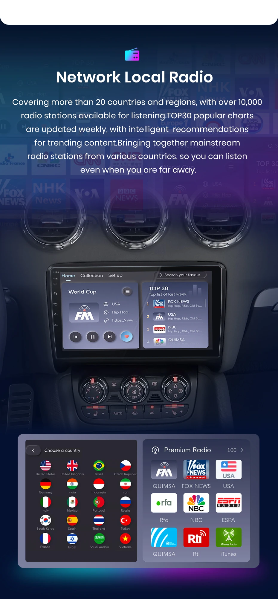 Junsun kabelloses carplay android auto autoradio für audi tt mk2 8j 2006-2014 gps multimedia 2 din