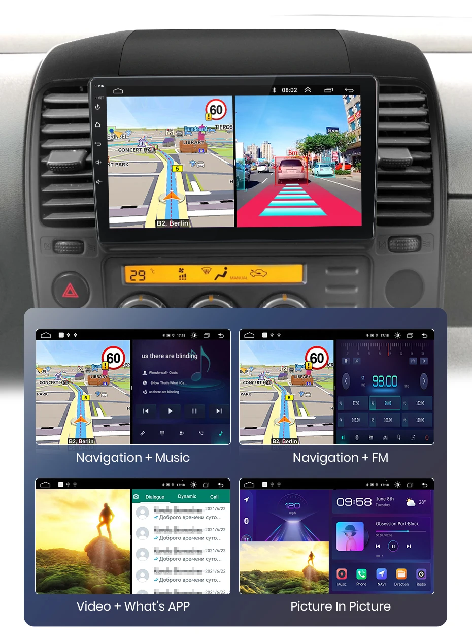 Junsun drahtloses Carplay Android Auto Autoradio für Mitsubishi Pyjero V60 V68 V73 2011-2016 GPS Multimedia 2 Din
