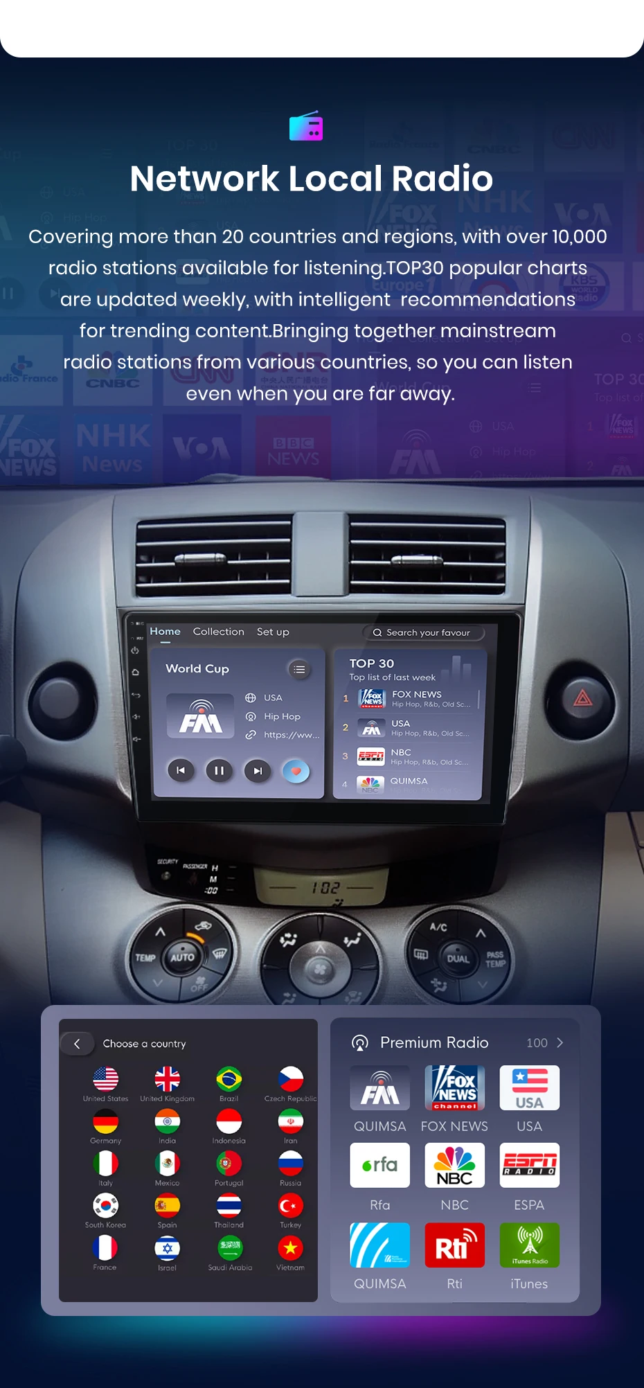 Junsun ai drahtloses Carplay Android Auto Autoradio für Toyota Rav4 Ravav 4-100 GPS intelligente Stereo Multimedia 