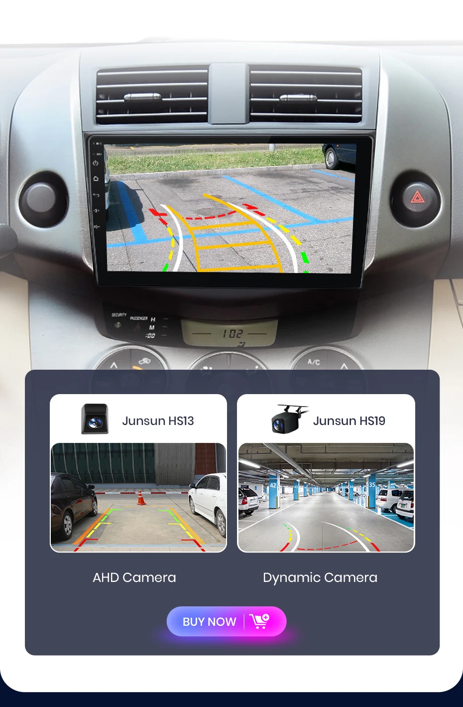 Junsun ai drahtloses Carplay Android Auto Autoradio für Toyota Rav4 Ravav 4-100 GPS intelligente Stereo Multimedia 