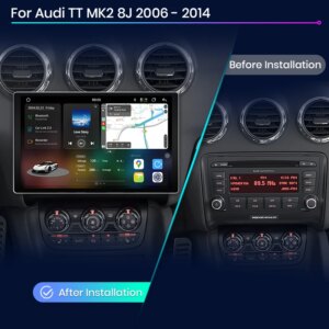 Alternative view of Android Autoradio 8-Core Multimedia für Audi TT MK2 8j 2006-2014
