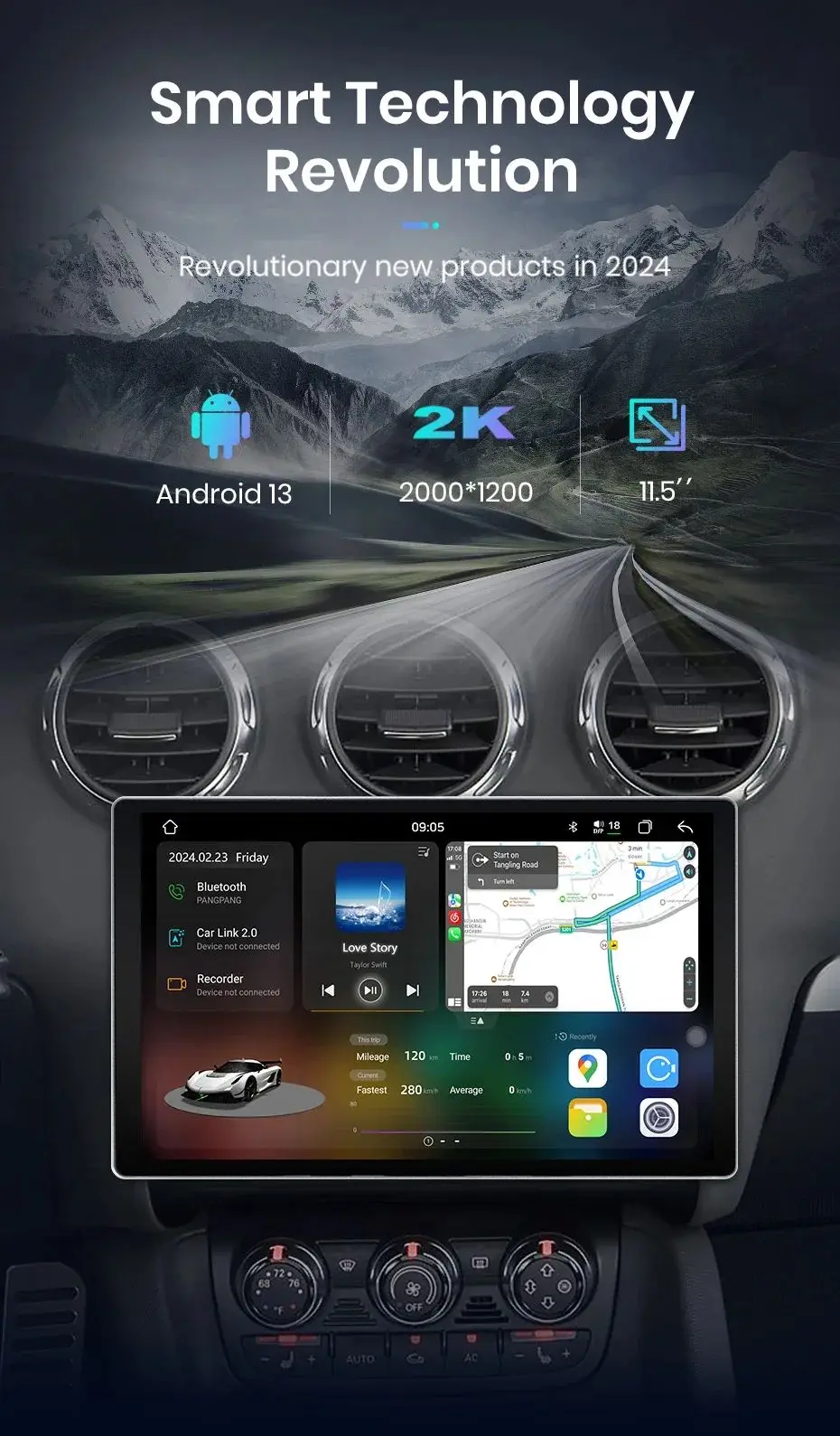Junsun v3 plus 2k kabelloses carplay android auto auto intelligente systeme für audi tt mk2 8j 2006-2014 autoradio