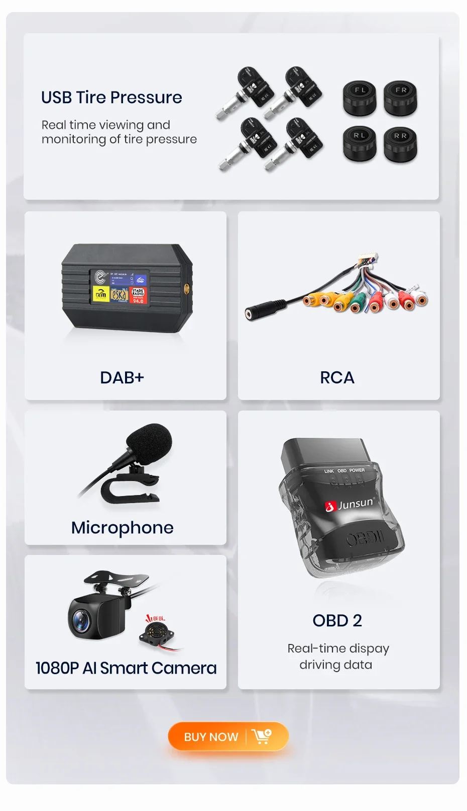 Junsun Qualcomm 8-Core 360 Kamera Drahtlose CarPlay Android Auto Auto Radio für Peugeot 407 2004-2011 GPS Multimedia