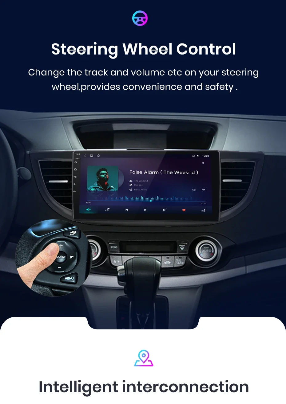Junsun kabelloses carplay android auto radio für honda crv CR-V 2013-2018 auto intelligente systeme rds bt dsp 2 din autoradio