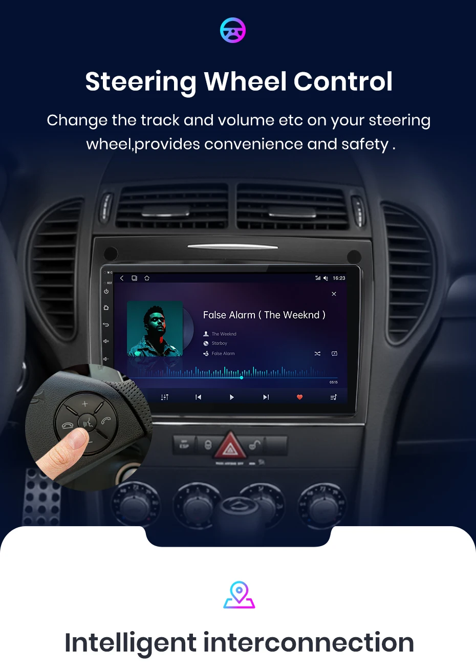 Junsun carplay android auto autoradio für mercedes benz slk klasse r171 2011-2015 slk 2004 2011 gps intelligente systeme