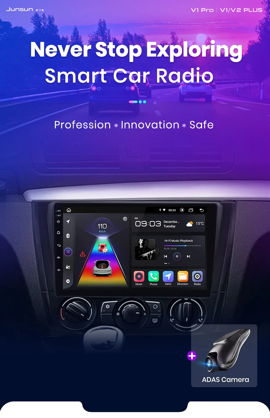 Junsun carplay android auto autoradio für bmw 1-serie e87 e81 e82 e88 2011-2015 gps intelligente systeme multimedia autoradio