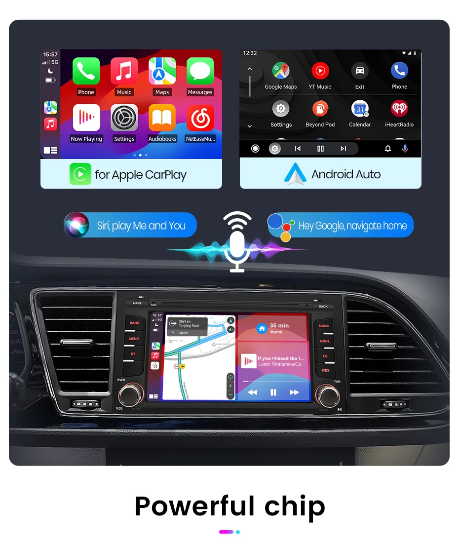 Junsun kabelloses carplay android auto für ort leon mk3 5f 2012-gps autoradio smart systeme smart autoradio