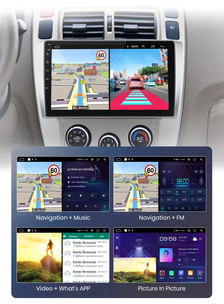 Junsun CarPlay Android Auto Autoradio für Hyundai Tucson 2006 2008-2013 GPS Intelligente Systeme Stereo Multimedia Autoradio