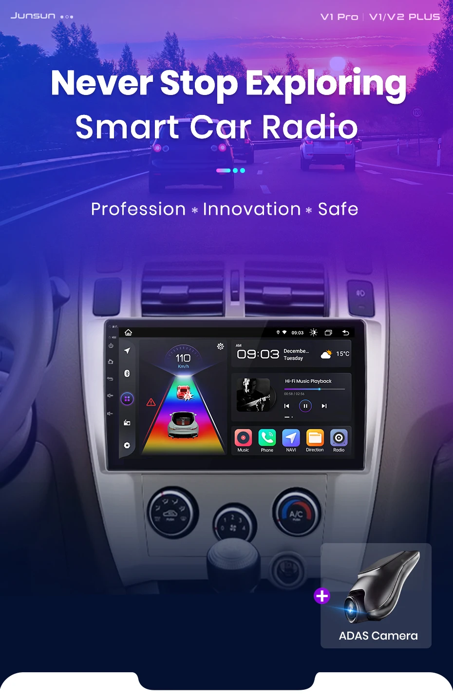 Junsun CarPlay Android Auto Autoradio für Hyundai Tucson 2006 2008-2013 GPS Intelligente Systeme Stereo Multimedia Autoradio