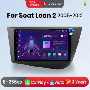 Android Autoradio für Seat Leon MK2 2007-2013 GPS  Stereo Multimedia Carplay