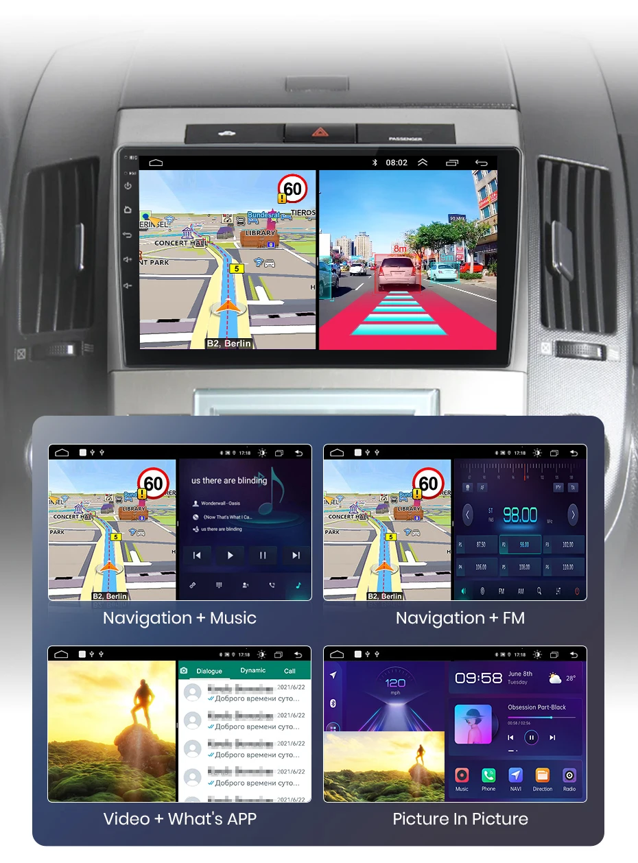 Junsun carplay android auto autoradio für toyota corolla verso 2008-2015 gps intelligente systeme tereo multimedia autoradio