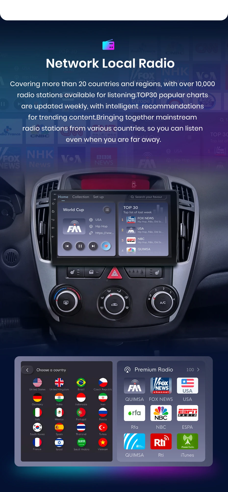 Junsun Wireless Carplay Android Auto Autoradio für Kia Ceed 2007-2009 GPS Multimedia 2 Din