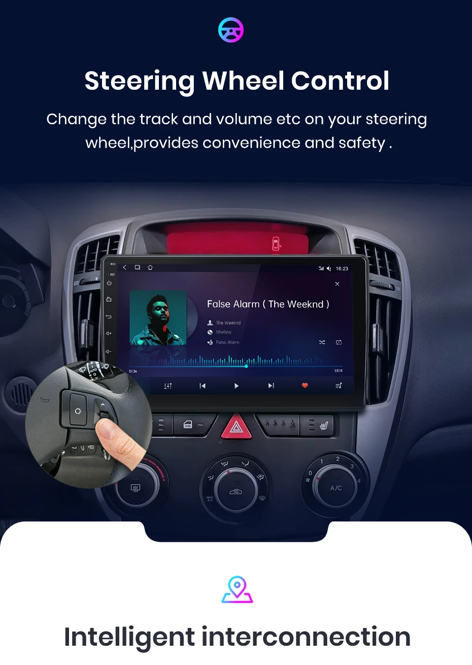 Junsun Wireless Carplay Android Auto Autoradio für Kia Ceed 2007-2009 GPS Multimedia 2 Din