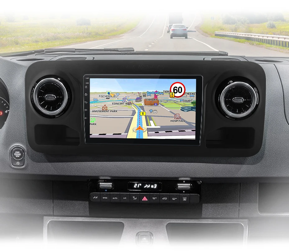 Junsun carplay android auto autoradio für mercedes-benz sprinter 2006-2018 gps intelligente systeme tereo multimedia autoradio