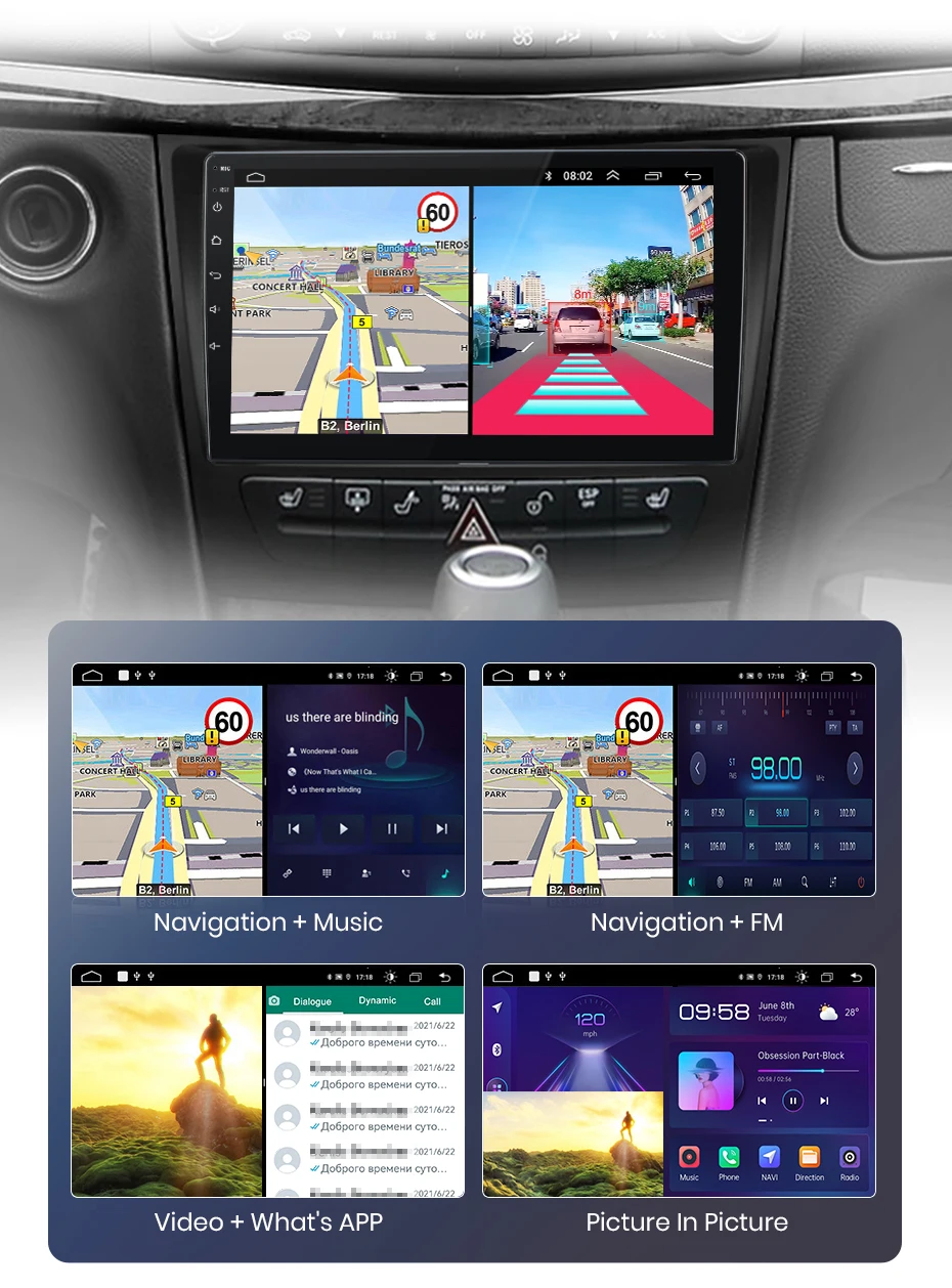 Junsun carplay android auto autoradio für mercedes benz e klasse w211 e300 2006-2018 gps intelligente systeme multimedia autoradio