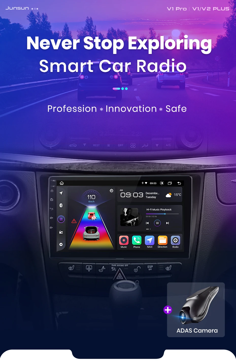 Junsun carplay android auto autoradio für mercedes benz e klasse w211 e300 2006-2018 gps intelligente systeme multimedia autoradio