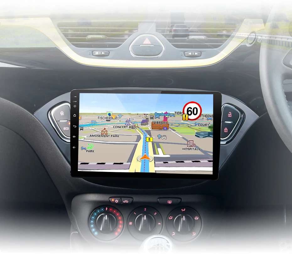 Junsun Kabelloses CarPlay Android Auto Autoradio für Opel Corsa E 2015 2016 2017-2019 GPS Multimedia 2-DIN-Systeme Stereo