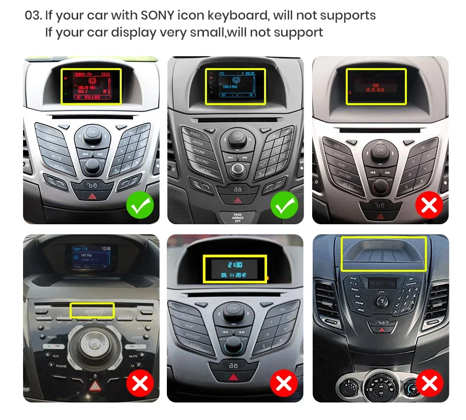 Junsun kabelloses carplay android auto radio für ford fiesta mk7 2012-2015 auto intelligente systeme rds bt dsp 2 din autoradio