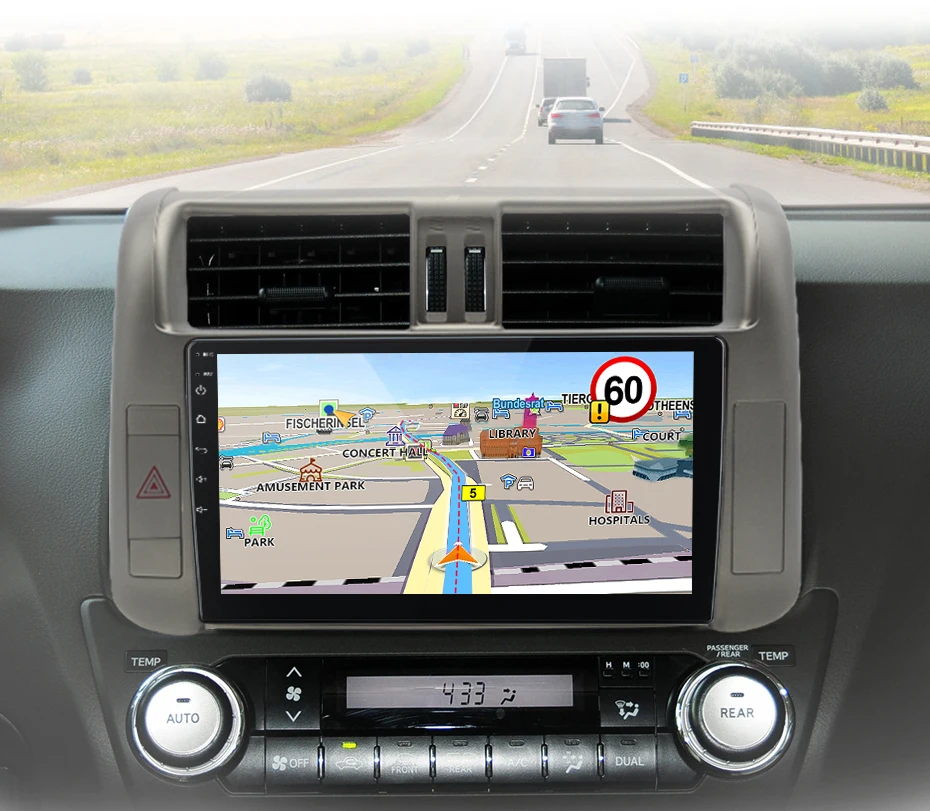 Junsun CarPlay Android Auto Autoradio für Toyota Land Cruiser Prado 150 2009-2013 GPS Intelligente Systeme Multimedia Autoradio